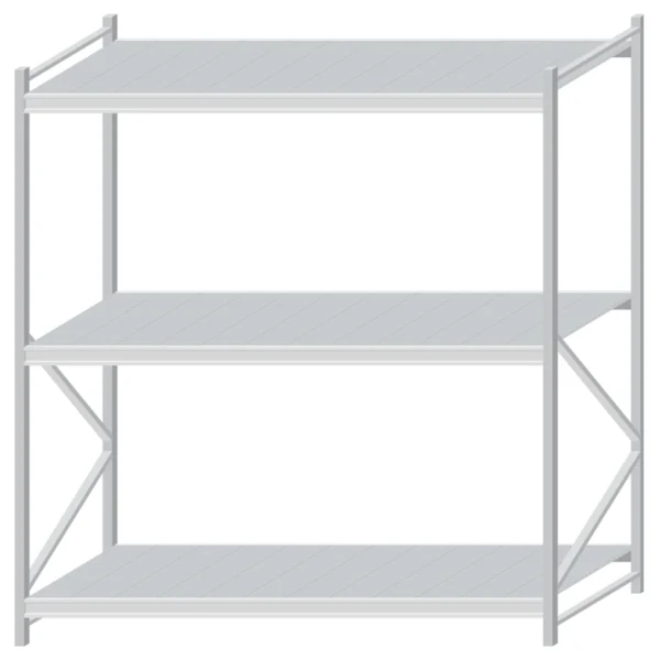 Стеллаж грузовой 2000х1750х1000, 3 яруса с оцинкованным настилом